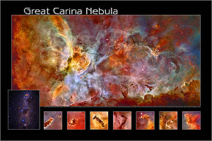 NGC3372 Carina Nebula poster